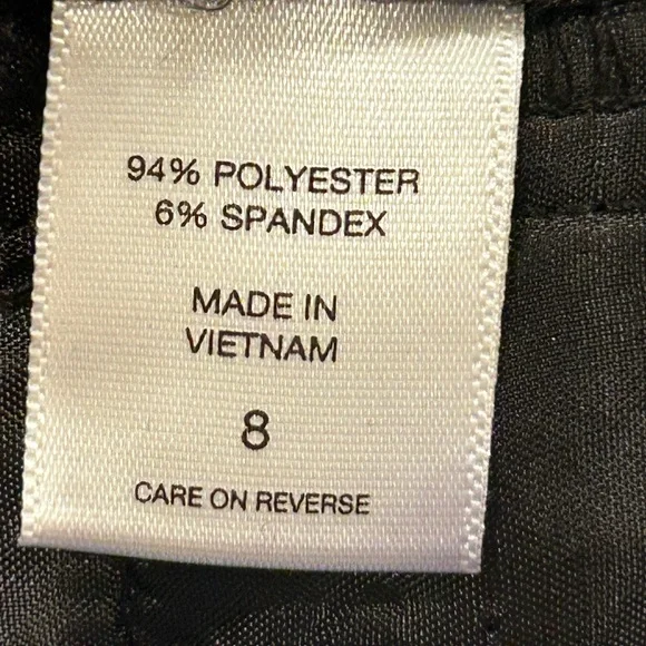 NY&CO Palazzo Pant Black Plaid Metallic 7th Avenue - Picture 11 of 15